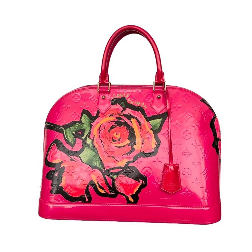 Louis Vuitton Alma GM Stephen Sprouse Pink Graffiti Roses Limited Edition